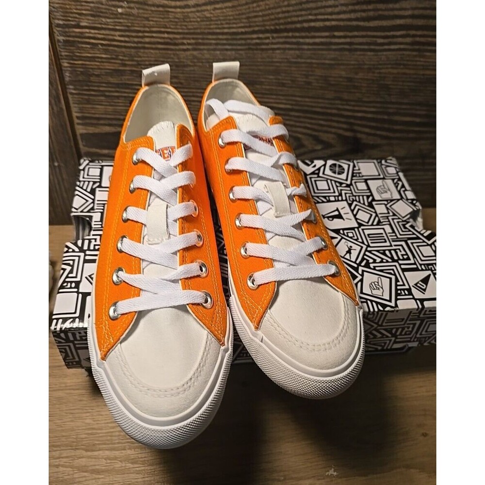 NCAA Women Clemson Tigers Low Top Canvas Shoes  - Woman's 7 SKICKS ORANGE